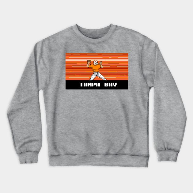 8-Bit Quarterback - Tampa Bay Crewneck Sweatshirt by The Pixel League